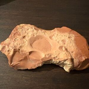 Unique Red Fossilized Flint Slab